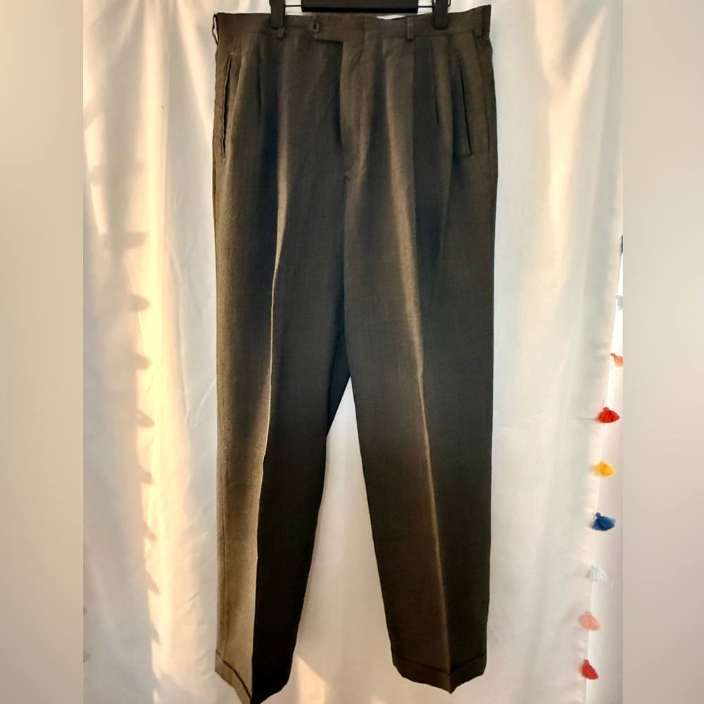 Slates Men’s Classic Brown Dress Pants